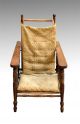 16896 Rare Victorian Oak Children ' S Morris Chair W/ Cushion & Rod 1800-1899 photo 6