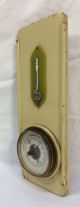 Antique Vintage Veranderlyk Weather Barometer Thermometer Barometers photo 6