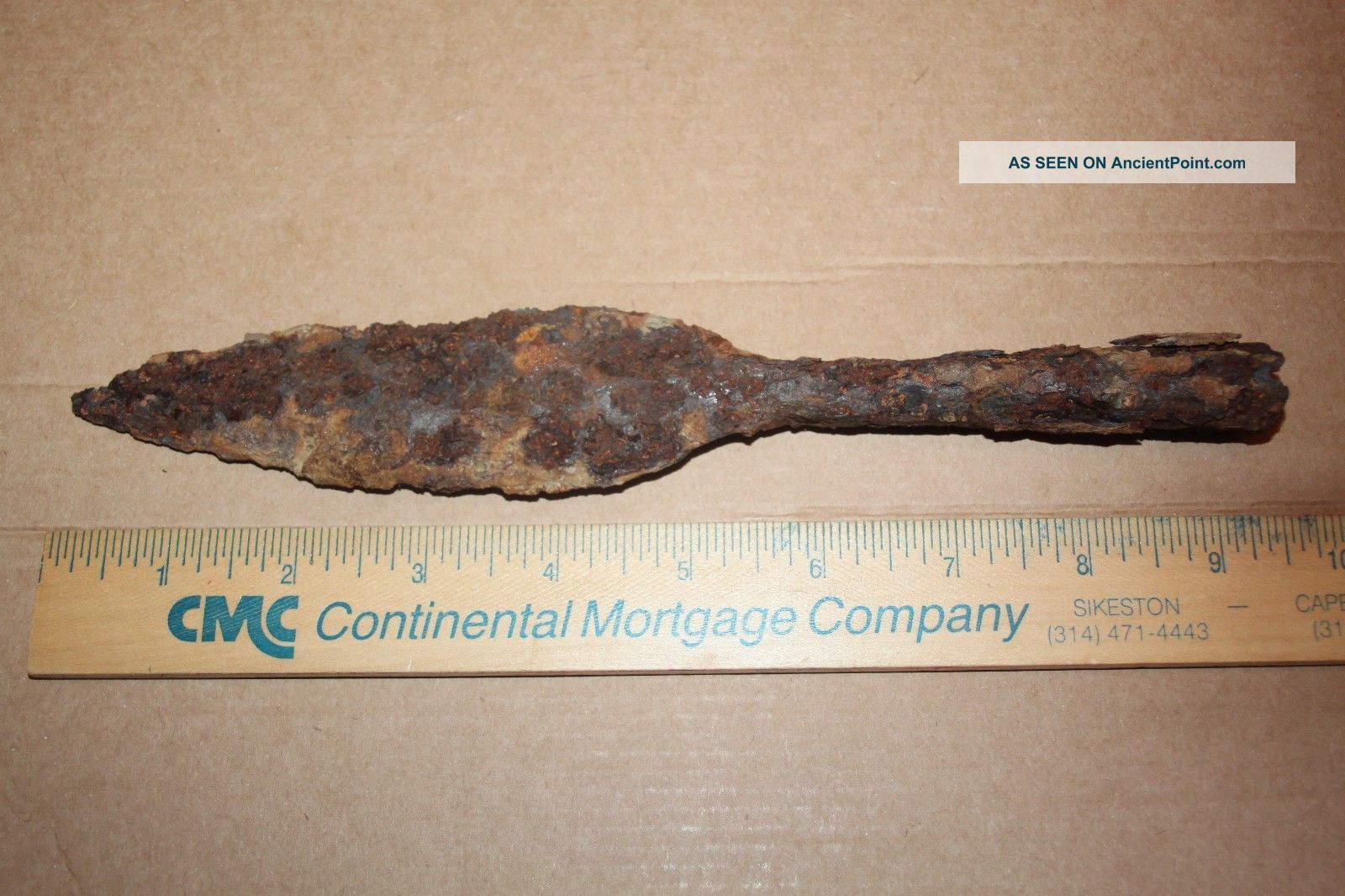 Ancient Late Roman/early Byzantine Iron Spear Point Eastern Europe Roman photo
