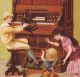 Aeolian Organ & Player Piano Co Music Dog Heppe Victorian Advertising Trade Card Keyboard photo 3