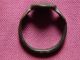 Ancient Rome,  Bronze Ring,  2 - 5 Century,  Star On Bezel,  Big Roman photo 1