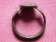 Ancient Rome,  Bronze Ring,  2 - 5 Century,  Star On Bezel,  Big Roman photo 2