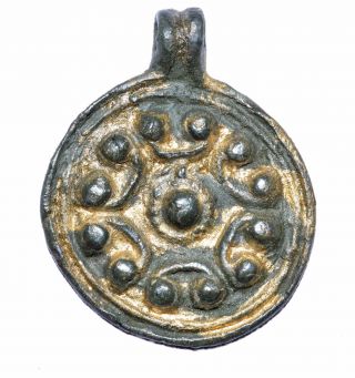 Rare Medieval / Viking Astrological Disc Pendant - Historical Gift - Op62 photo