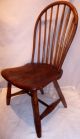 18th.  C Child ' S Windsor Bow Back Chair Signed 