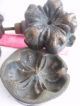 Four (4) Bronze Molds Millinery Silk Flowers,  2 Marked Molla Tool Corp.  N.  Y.  C. Industrial Molds photo 4
