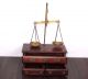 1900s Antique Goldsmith Jewelry Weight Balance Brass Scale With Wooden Box 508 Scales photo 3