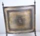 Recent British Import Antique Vintage Fireplace Screen Brass Firescreen English Hearth Ware photo 1