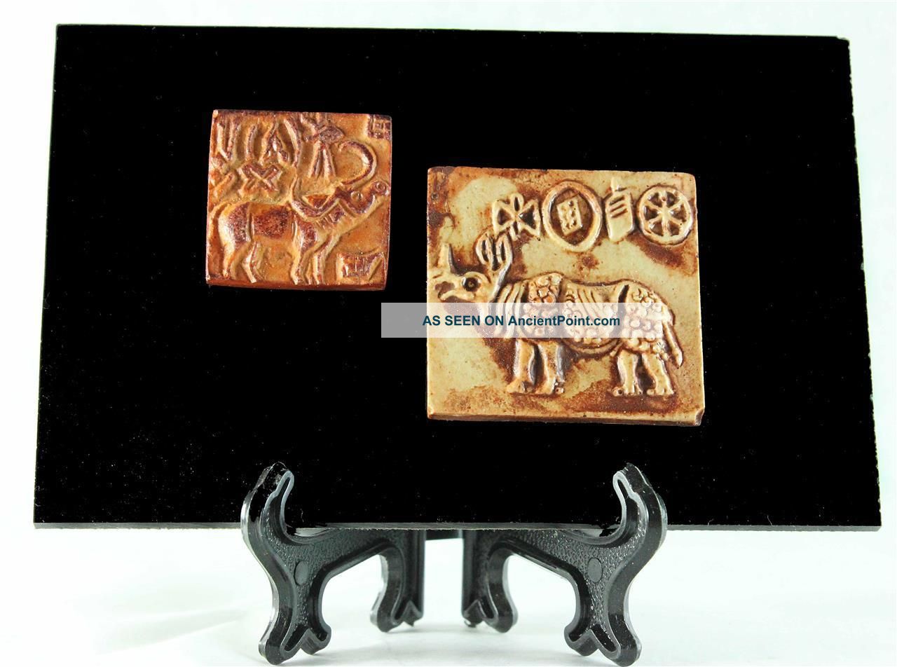 Classic Indus Valley Seals Mohenjo - Daro 2500 Bc Islamabad Museum Ancient Replica Reproductions photo