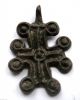 Finest Circa.  1100 A.  D British Found Medieval Period Bronze Cross Pendant British photo 2