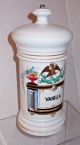 Early 19th Century Vanilla Extract / Bean Apothacary Jar W/ Spread Wing Eagle Bottles & Jars photo 3