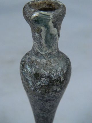 Ancient Irricedence Glass Bottle Roman 200 Bc Stc574 photo