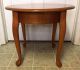 Vintage - Wood Queen Anne Round Side / End Table - Post-1950 photo 3