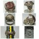 Gold Intaglio Stone And Silver Ring Roman photo 1