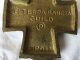Vintage Terra Sancta Guild Spanish Peace To All Who Enter Here Metal Wall Plaque Holy Land photo 3