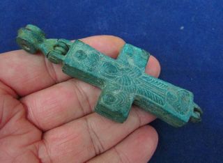 Huge & Byzantine Encolpion Cross 12 - 14th Century Ad (1883 -) photo