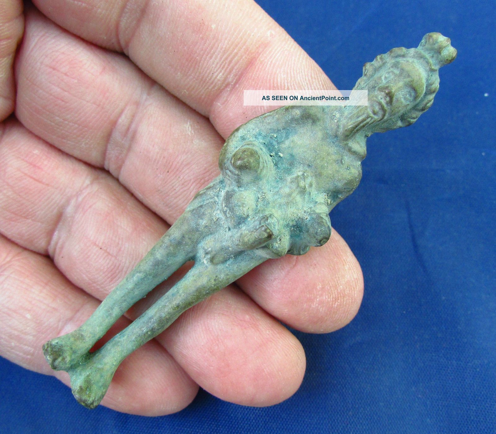 Stunning Ancient Roman Bronze Statuette Of Priapus - 1st Century Ad 1879 - Roman photo