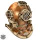 U.  S Navy Mark V Solid Copper Brass Diving Divers Helmet Heavy Model Diving Helmets photo 2