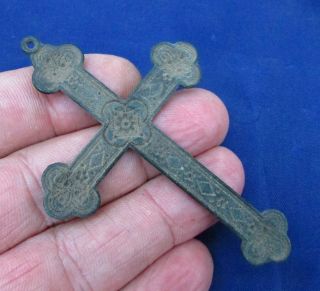 Huge & Mediterranean Cross 12 - 15th Century Ad (1859) photo