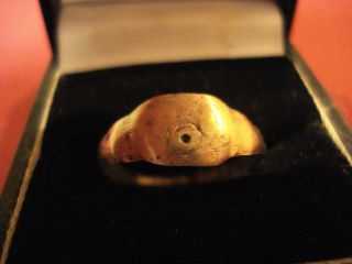 Ancient Roman ' Evil Eye ' Ring - - Detector Find photo