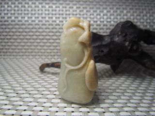 Chinese Hand - Carved Natural Jewelry Nobility Wearing Jade Pendants Fu Melon photo