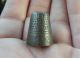 Very Rare And,  16th /,  17th Century,  Thimble,  Decorated With Flowers Thimbles photo 1