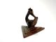 Rare Antique African Bronze Ashanti Gold Weight A Sankofa Bird Sculptures & Statues photo 5