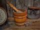 Antique Primitive Old Turned Wood Mortar And Pestle Apothecary Kitchen Primitives photo 1