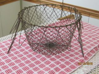 Vintage Farm Egg Basket Collapsiable photo