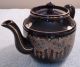 Vintage Sudlow ' S Burslem Dark Brown Teapot,  Enamel Beads,  Gold Filigree - Sh Teapots & Tea Sets photo 2
