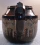 Vintage Sudlow ' S Burslem Dark Brown Teapot,  Enamel Beads,  Gold Filigree - Sh Teapots & Tea Sets photo 4