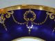 1971 Hand Gilded Royal Crown Derby Cobalt Cabinet Or Service Plate Ruffled Rim Plates & Chargers photo 1