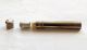 Antique Canda Iodine Pen Glass Phial In Chromed Brass Container With Screw Lid Other Medical Antiques photo 2