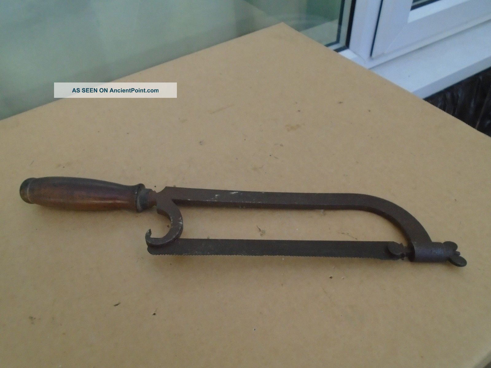 Macabre Antique Surgical Autopsy Bone Saw Unusual Bygone Display Item Other Medical Antiques photo