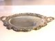 International Silver Co Silverplate Handled Footed Serving Tray Platter 22 
