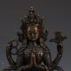 Vintage Bronze Hand - Carved Four Arm Buddhism Statue G500 Other Antique Chinese Statues photo 1