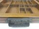 Antique Vtg Hamilton Mfg Co Wood Box Wall Cabinet Shelf Printing Drawer Case Binding, Embossing & Printing photo 1