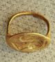 Ancient Greek Gold Ring 6th Century Bc Head Of The Spartan Warrior 18/19mm Greek photo 1