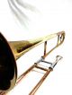 Antique E.  K.  Blessing 81800 Elkhart Trombone Horn With Holton Mouthpiece & Case Brass photo 2