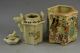 6.  75 Inch Old Collectible Porcelain Draw Landscape & Dowager 2 Layer Tea Pot Teapots photo 1
