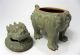 Chinese Qing - Glazed Porcelain Censer Of Lion Statue Other Chinese Antiques photo 5