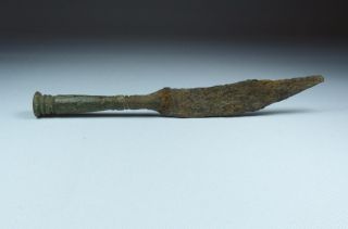 Ancient Roman Bronze Knife 2nd Ad photo