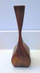 Mid Century Danish Modern Teak Wood Vase Signed J King Cool & Unusual Mid-Century Modernism photo 2
