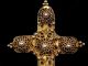 Antique Early 1900s.  Gilt Silver Filigree Cross Pendant Byzantine photo 6