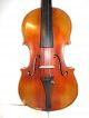 Old Vintage Antique 2 Pc Curly Maple Back Full Size Violin - String photo 3
