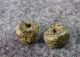 (2) Pre - 1600 Cherokee Indian Drilled Stone Trade Beads Found Judaculla Rock Nc Native American photo 1