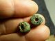 (2) Pre - 1600 Cherokee Indian Drilled Stone Trade Beads Found Judaculla Rock Nc Native American photo 4