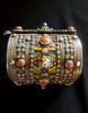 Morocco - Amazigh Berber Bracelet In Silver With Enamels And Coral Jewelry photo 1