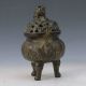 Chinese Antique Bronze Handwork Carved Lion Incense Burner&lid M0018 Incense Burners photo 6