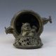 Chinese Antique Bronze Handwork Carved Lion Incense Burner&lid M0018 Incense Burners photo 8
