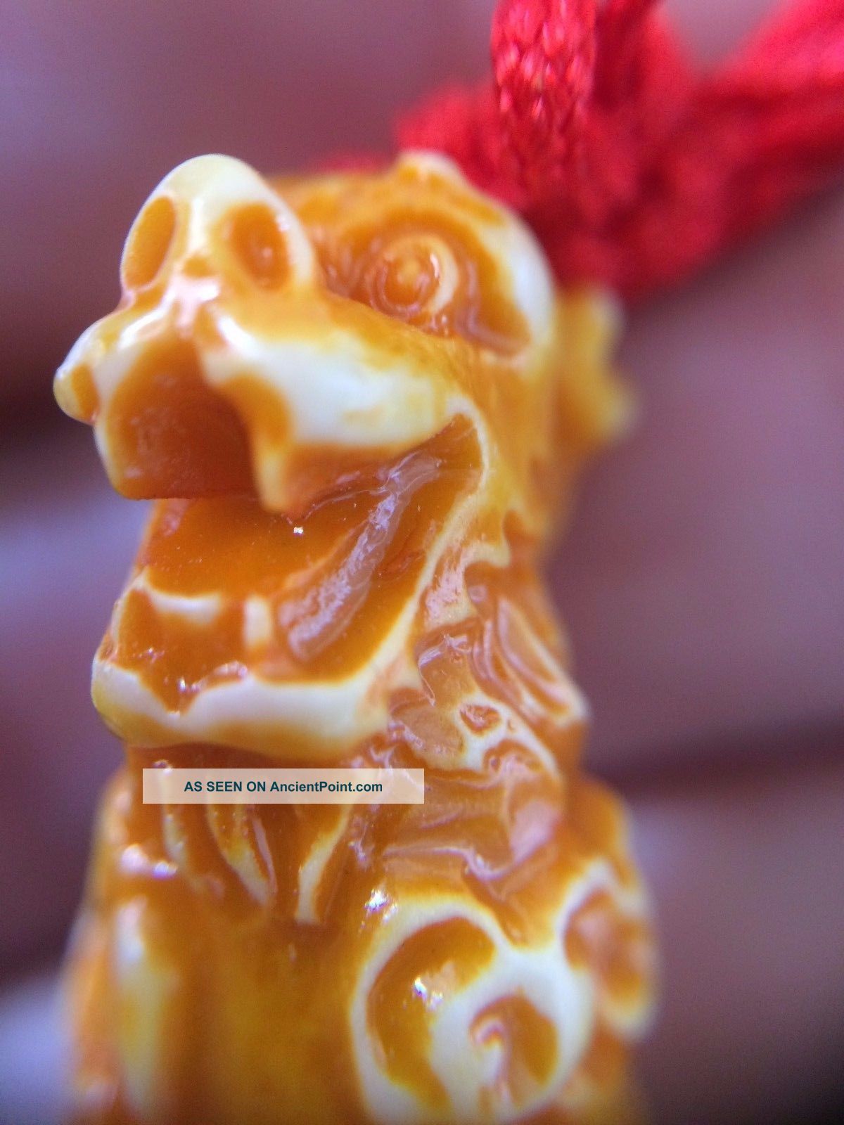 Chinese Dragon Amulet Pendants Jade,  Hand - Carved Rare.  Good Luck And Auspicious. Necklaces & Pendants photo